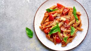 Pâtes à la sauce tomate