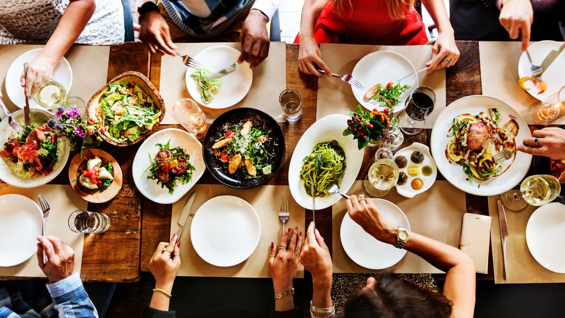 Table au restaurant